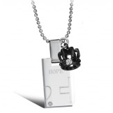 Easy to Use Sweetheart Titanium Necklace For Lovers 