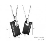 Easy to Use Endless Love Titanium Necklace For Lovers