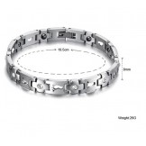 The Queen of Quality Titanium Bracelet For Lovers With Rhinestone