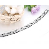 Superior Quality Health Titanium Bracelet For Lovers With Rhinestone
