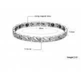 Easy to Use Female Health Titanium Lodestone Bracelet 