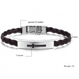 Stable Quality Female Cross Titanium PU Bangle 
