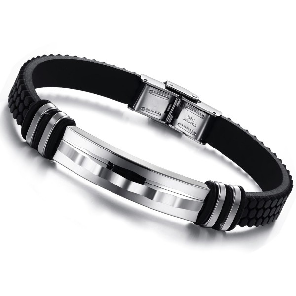 Excellent Quality Concise Titanium Silicone Bangle - Titanium Jewelry Shop