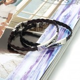 Superior Quality Female Titanium Leather Bangle 