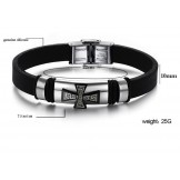 Excellent Quality Male Titanium Silicone Bangle 