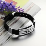 Excellent Quality Male Titanium Silicone Bangle 