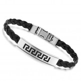 The King of Quantity Female Titanium Leather Bangle 