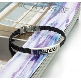 The King of Quantity Female Titanium Leather Bangle 