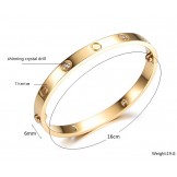 Reliable Quality Female Titanium Bangle With Rhinestone