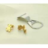 The Queen of Quality Female Bear Titanium Earrings 