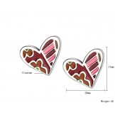 Stable Quality Female Sweetheart Titanium Earrings 