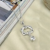 Stable Quality Knot Platinum Plating Titanium Necklace 