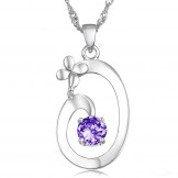 Excellent Quality Female Elegant Platinum Plating Titanium Necklace 