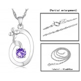 Excellent Quality Female Elegant Platinum Plating Titanium Necklace 