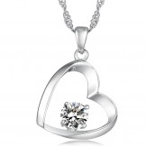 High Quality Female Platinum Plating Titanium Necklace 