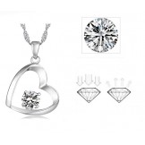 High Quality Female Platinum Plating Titanium Necklace 