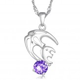 Easy to Use Female Allergy Free Platinum Plating Titanium Necklace 