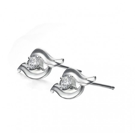 High Quality Female Allergy Free Platinum Plating Titanium Earrings 