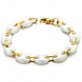 Stable Quality Female White Tungsten Ceramic Bracelet 