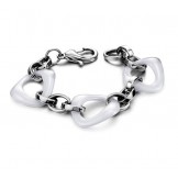 Reliable Reputation White Tungsten Ceramic Bracelet 