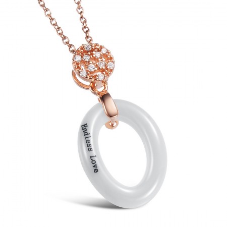 Wide Varieties Female Tungsten Ceramic Necklace