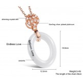 Wide Varieties Female Tungsten Ceramic Necklace