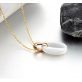 Wide Varieties Female White Tungsten Ceramic Necklace