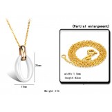 Wide Varieties Female White Tungsten Ceramic Necklace