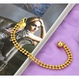 The Queen of Quality Female Ball Shape 18K Gold-Plated Bracelet