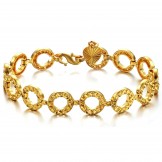 Stable Quality Female 18K Gold-Plated Bracelet 