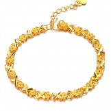 to Have a Long Story Female ELegant 18K Gold-Plated Bracelet 