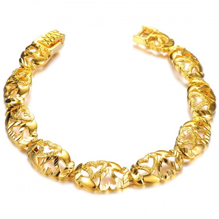 Reliable Reputation Female Sweetheart 18K Gold-Plated Bracelet 