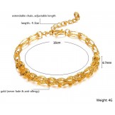 Quality and Quantity Assured Female 18K Gold-Plated Bracelet 