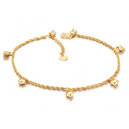 Wide Varieties Female 18K Gold-Plated Anklet 