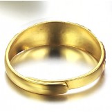Superior Quality Female Classic 18K Gold-Plated Ring