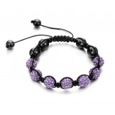 Quality and Quantity Assured Female Ball Shape Crystal Drill Bracelet 