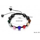 Complete in Specifications Female Ball Shape Crystal Drill Bracelet