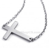 Titanium Cross Pendant Necklace (Free Chain)