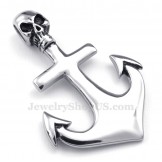 Titanium Skull Anchor Pendant Necklace (Free Chain)