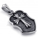 Titanium Cross Pendant Necklace (Free Chain)