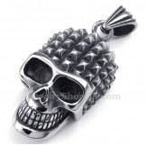 Titanium Skull Pendant Necklace (Free Chain)