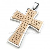 Titanium Cross Pendant Necklace (Free Chain)