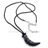 Black Titanium Talon Pendant Necklace (Free Chain)