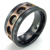 Roman Numerals Titanium Rotatable Ring