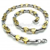 Sexy Gold Men's Titanium Necklace Chain