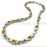 Sexy Gold Men's Titanium Necklace Chain
