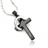 New style Black Cross Titanium Pendant