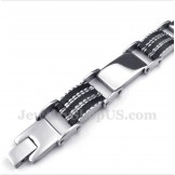 Men's Titanium Rubber Bracelet