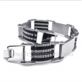 Men's Titanium Rubber Bracelet