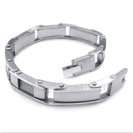 Men's Titanium Cable Bracelet